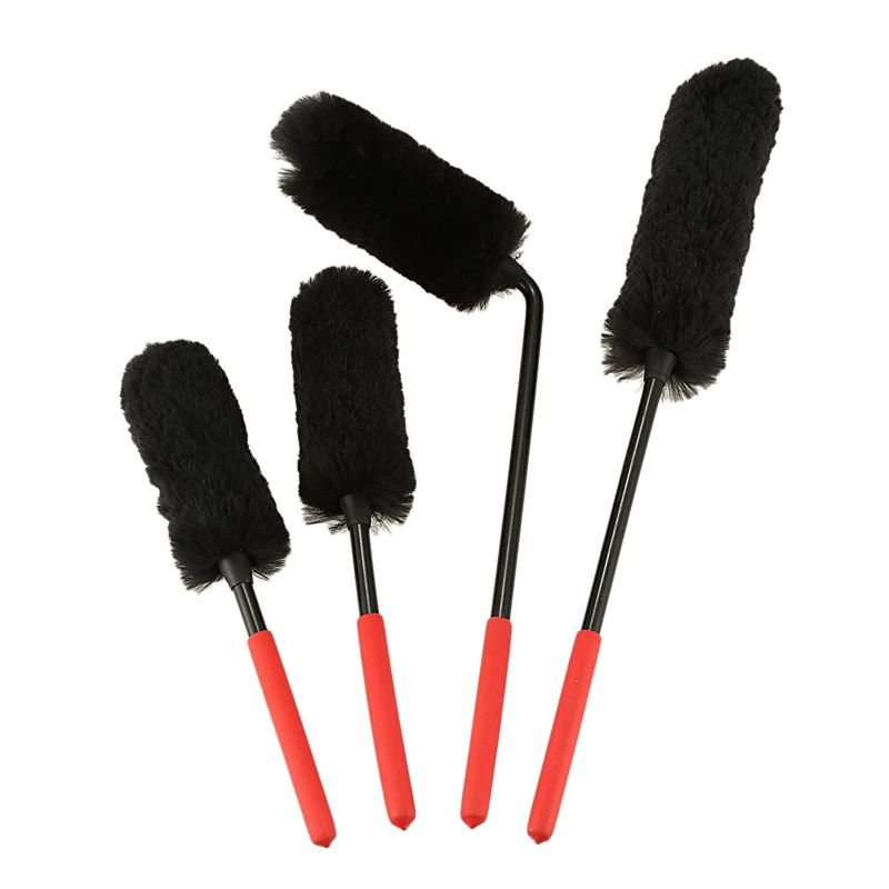 4Pcs Wool Wheel Brush Cleaning Car Small Tweezers Antistatic Bar Mop | Автомобили и мотоциклы
