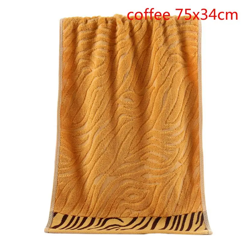 coffee 75x34cm Juneiour набор полотенец с вышивкой лаванды хлопчатобумажные полотенца для лица банное полотенце для взрослых мочалки высокоабсорбирующие полотенца s - Цвет: coffee 75x34cm