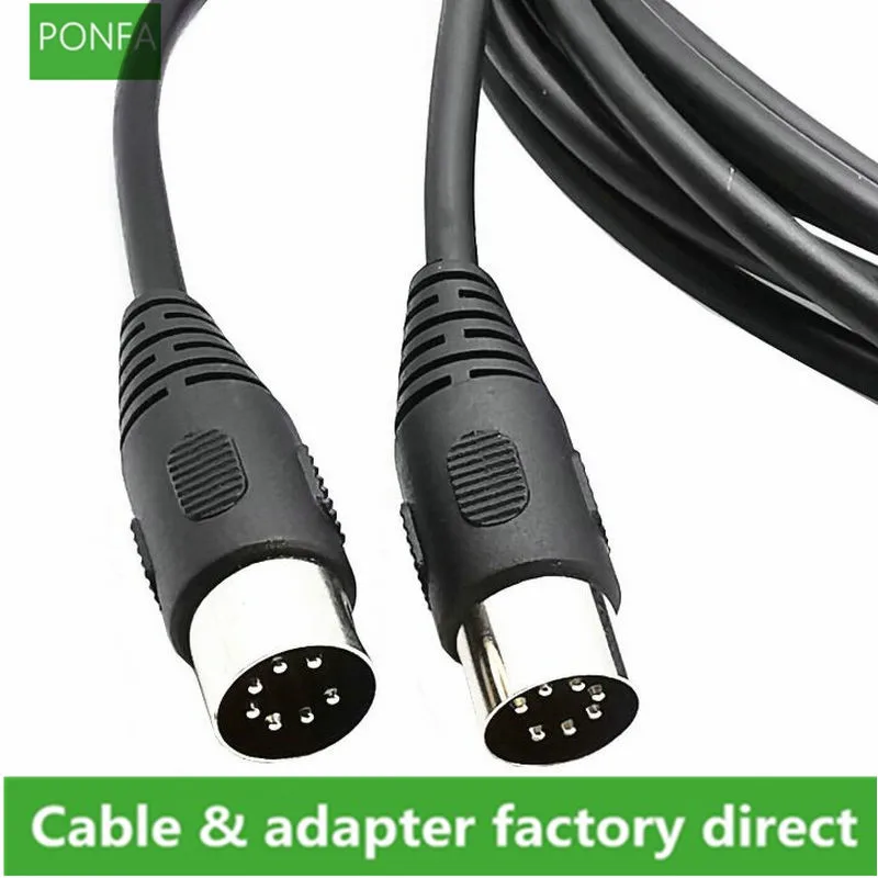 7 Pin Din Midi кабель DIN папа интерфейсный контроллера 1 м 8 3 м|Кабели VGA| |