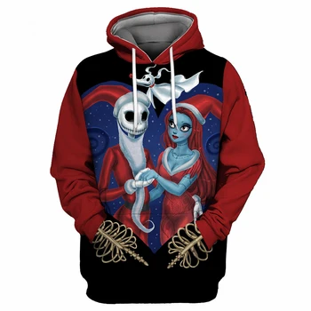 

Liumaohua Fashion Autumn Hipster 3D Hoodies Sweatshirt The Nightmare Before Christmas Printed Men/Women hoodies Casual tops