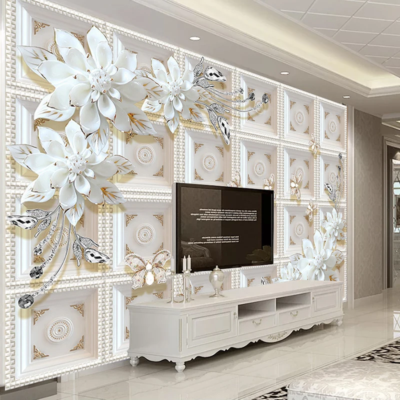 Custom-3D-Wall-Murals-Wallpaper-Wall-Painting-Stereoscopic-Relief-Jewelry-Flowers-3D-Living-Room-TV-Backdrop (1)