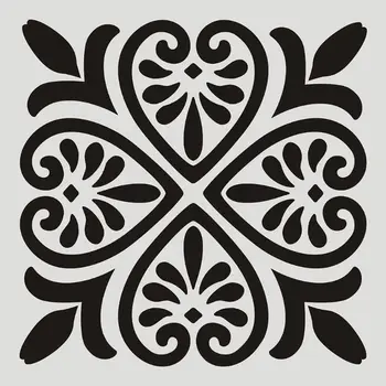 

6pcs/set Mandala Stencil Wall Painting DIY Drawing Template Ruler for Floor Tile D08A
