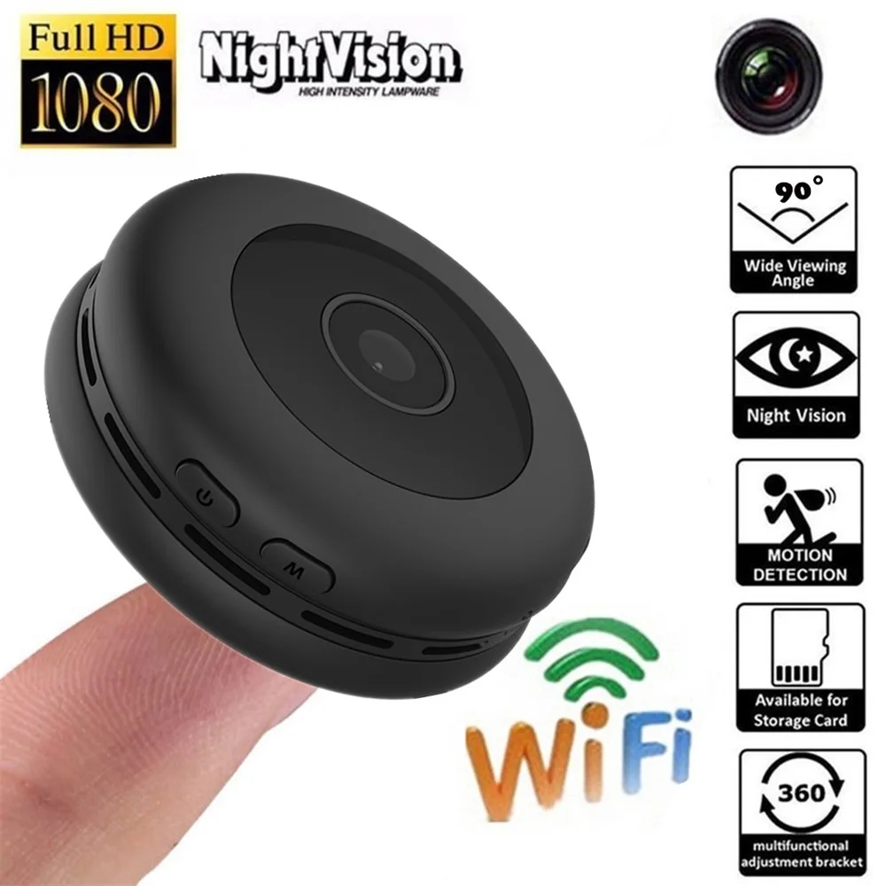 

HD Mini Camera 1080P DIY Portable DV/WiFi IP Wireless Micro webcam Camcorder Video Recorder Support Remote View Hidden TF Card