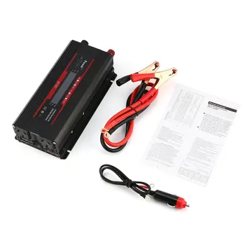 

New Universal Short Circuit Overload Protection Car Solar Power Inverter DC 12/24V to AC 220V Modified Sine Wave Converter