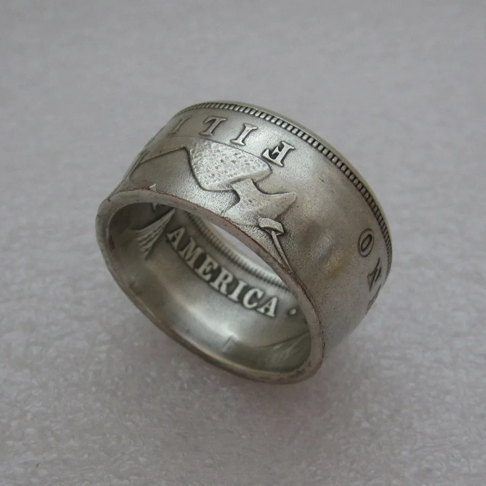 Филиппинские кольца-монеты кольцо ручная работа из филиппинского Посеребренная монета кольцо размеры 9-16