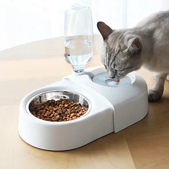 

Pet Feeder with Automatic Water Dispenser for Cat and Dog