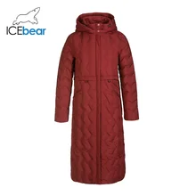 ICEbear зимний длинный женский пуховик модная теплая Женская одежда с капюшоном Брендовая женская одежда GN418305P