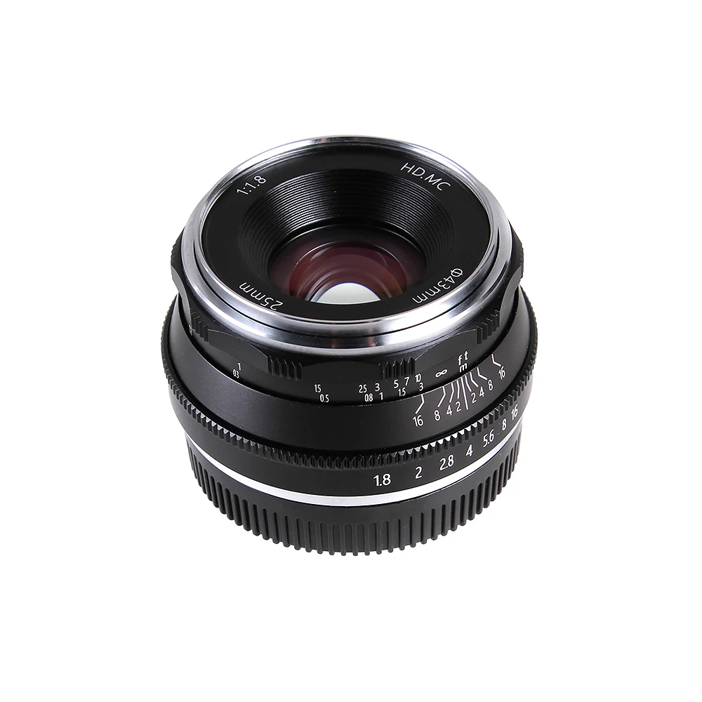 25 мм F1.8 Prime объектив Ручной фокус MF для Fujifilm Fuji X mount XH1 XA5 XA10 XA20 XE3 XE2S XT10 XT20 XT2