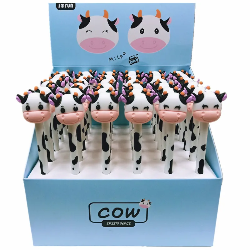 

Lovely Cow Gel Pen Kawaii Colored Pen Cute Gel Pens Children Toys Student Stationary Kawaii School Supplies