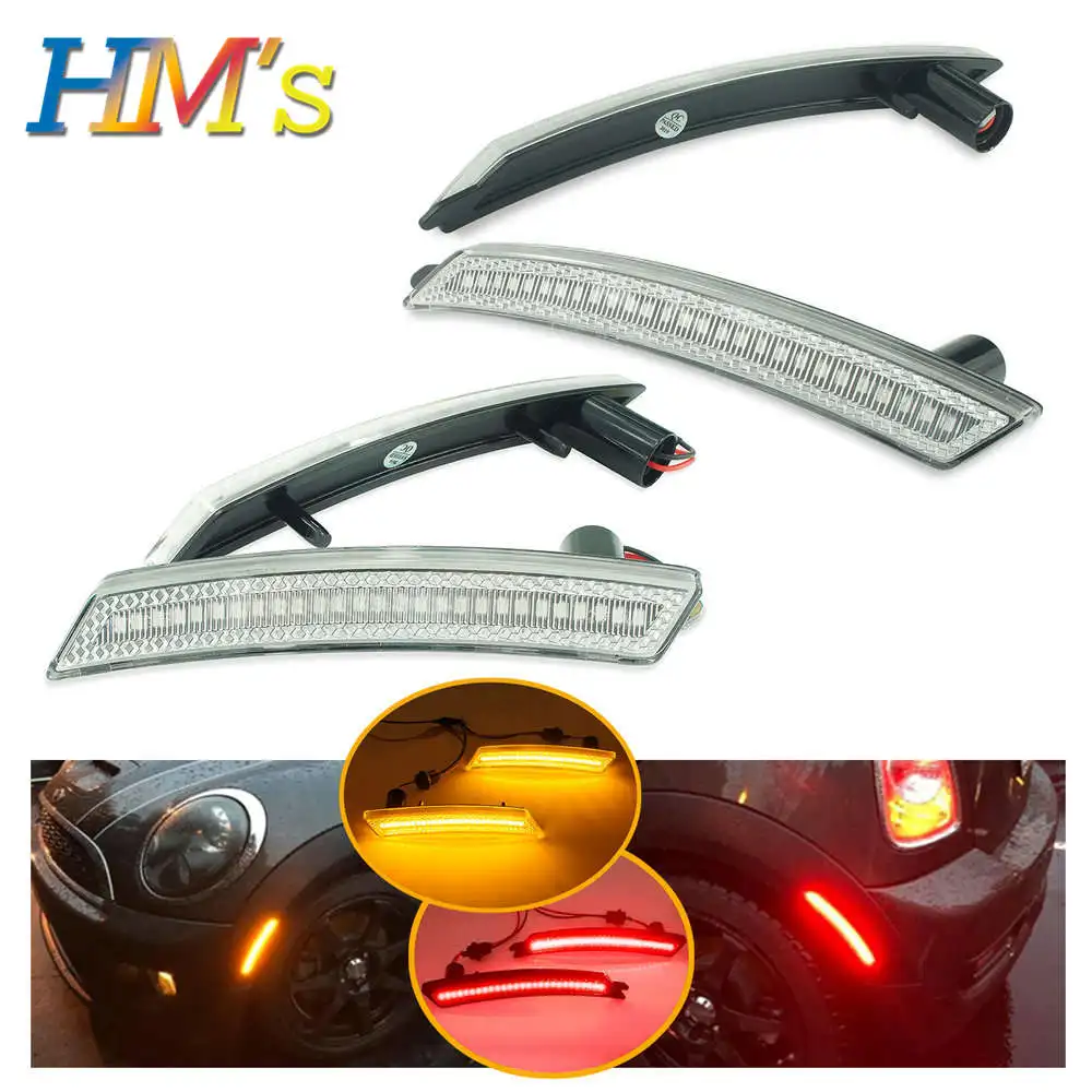 For Mini Cooper R56 R57 R58 R59 R55 R60 R61 Flowing LED Side Marker Lights Accessories For Mini Countryman R60 Turn Signal Lamps