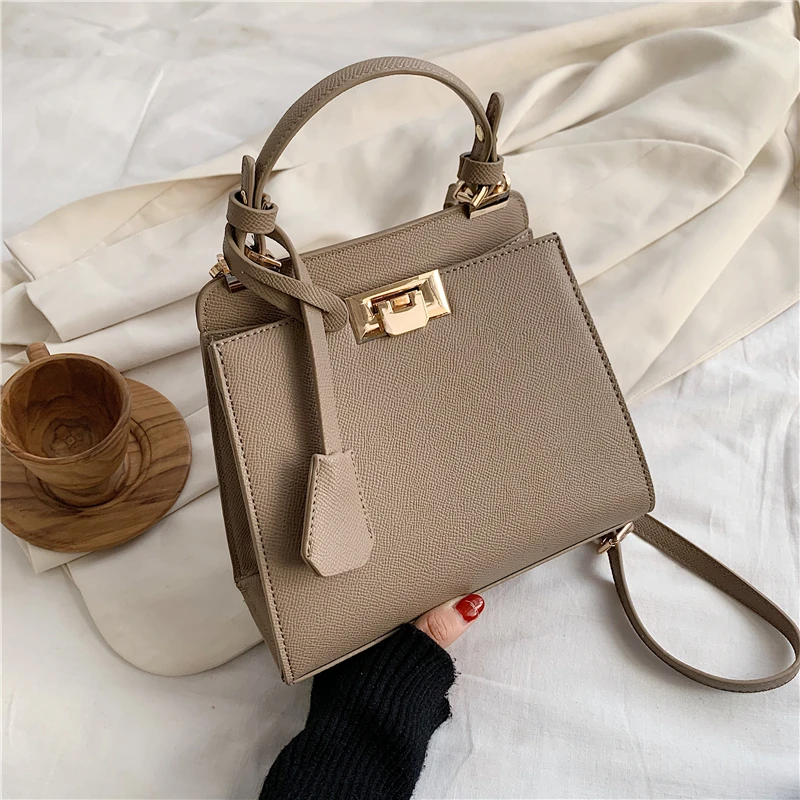 

Burminsa Small Women Handbags Trapezoid Design Female Shoulder Bags PU Leather High Quality Ladies Messenger Bags Summer 2020