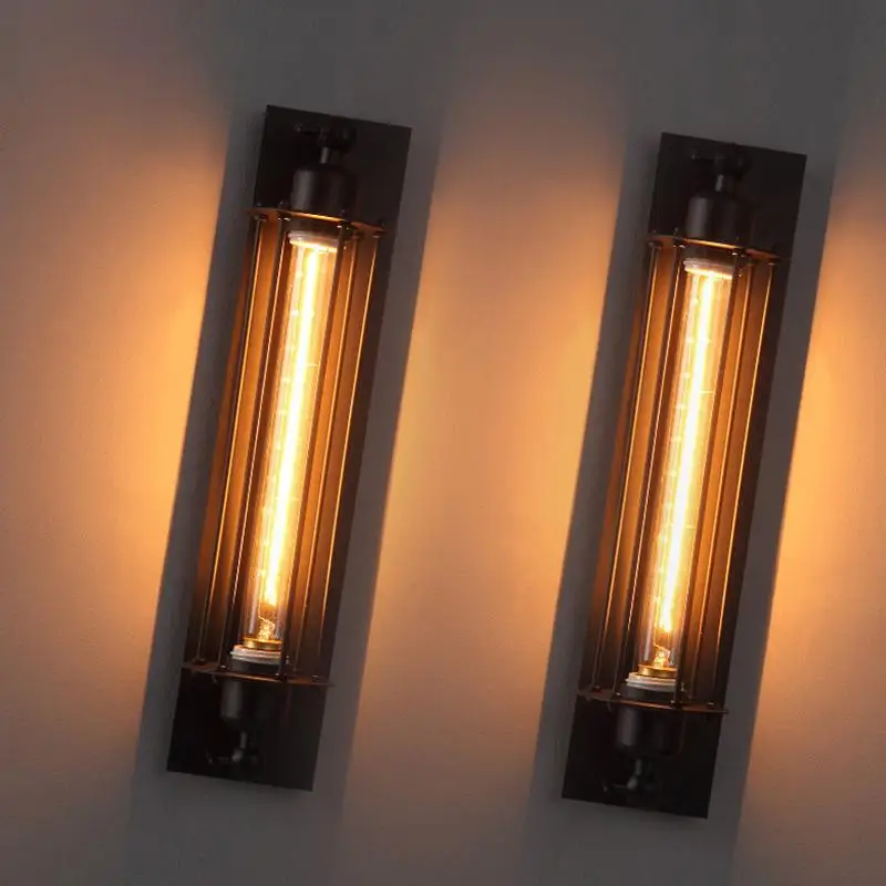 MeterMall промышленный винтажный настенный светильник бра Железный Лофт лампы спальня коридор ресторан паб Эдисон Ретро настенный светильник бра
