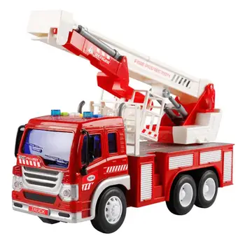 

Rescue Fire Truck Model Toy Playmate Telling A Story Truck Engineering Mold Model for Toddlers Kids Toy Gift