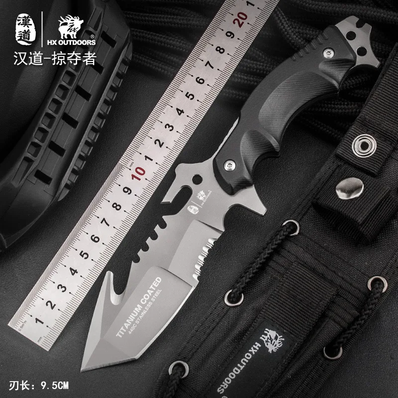 

Hx outdoors Predator HX Tactical Special Warfare Knife Open Country Survival Saber Defensive Carry-on Knife Outdoor Knife Straig