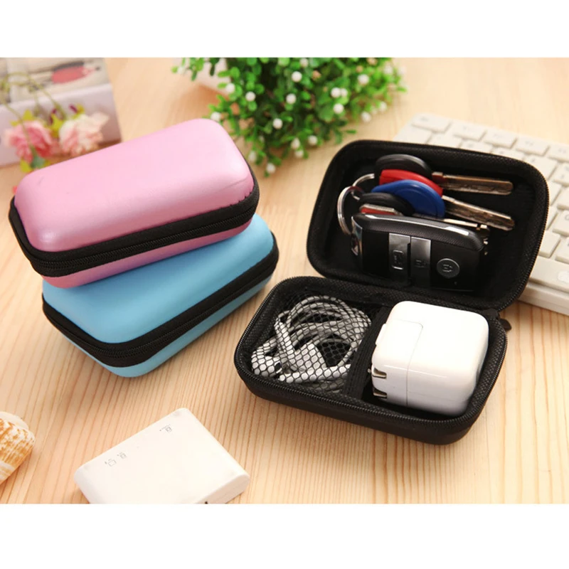 

1 pcs Data Cable Charger Headset Storage Bags Finishing Bags Headphone Earphone Boxes Waterproof Finishing Package Zipper Bags