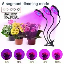 1/2/3 головки спектра светодиодный Grow светильник УФ лампа для растений Фито лампы для комнатных растений рассады цветок Тепличный тент гидропоники светодиодный Фито лампа