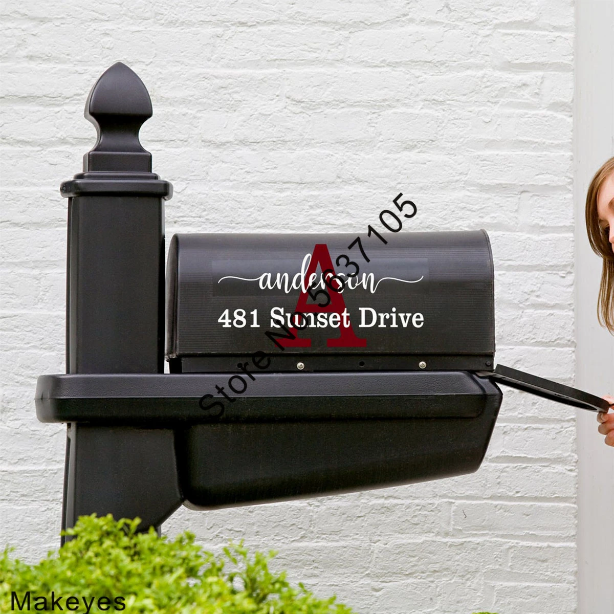 Makeyes Mailbox Custom Address Stickers House Mailboxes Decals Personalized  Name Street Number Vinyl Decoration Art Design Q857|Wall Stickers| -  AliExpress