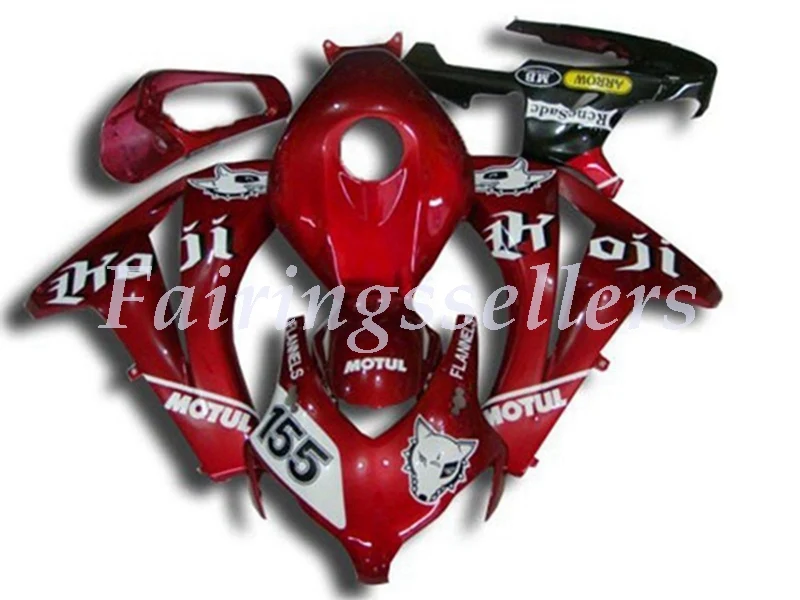 Инъекций ABS Полный обтекатели комплект Подходит для HONDA CBR1000RR 2008 2009 2010 2011 CBR1000RR 08-11 CBR1000 обтекатель, черные, красные, Пламенные со стразами - Цвет: Red black