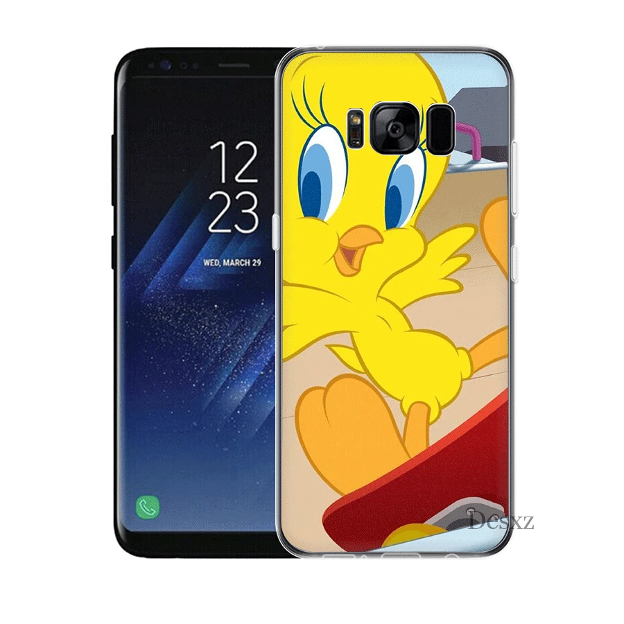 Телефон чехол для Samsung S3 S4 S5 S6 S7 S8 S9 S10E S10Plus Note 8 9 M10 M20 M30 M40 жёлтая птица мультфильм Tweety