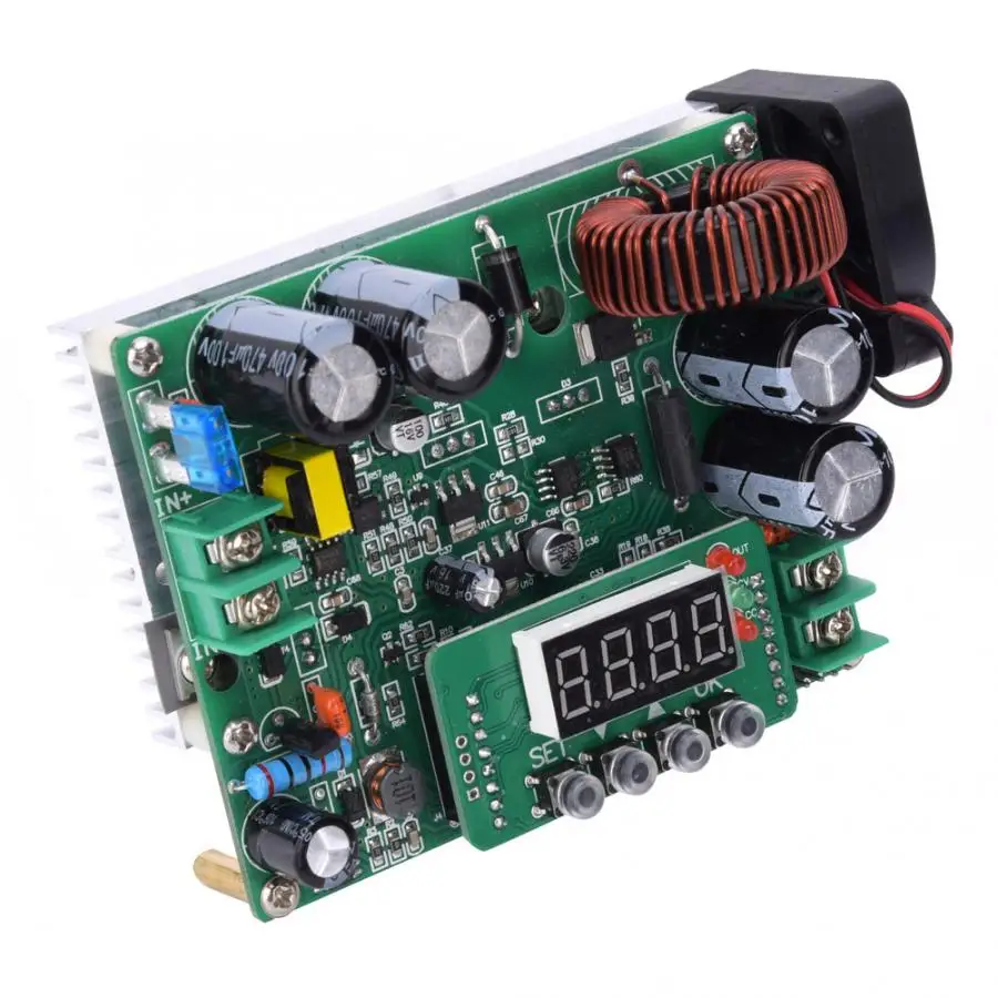 DC10-75V до 0-60 в DKP6012 Регулируемый понижающий модуль большой мощности Цифровой DC-DC понижающий модуль