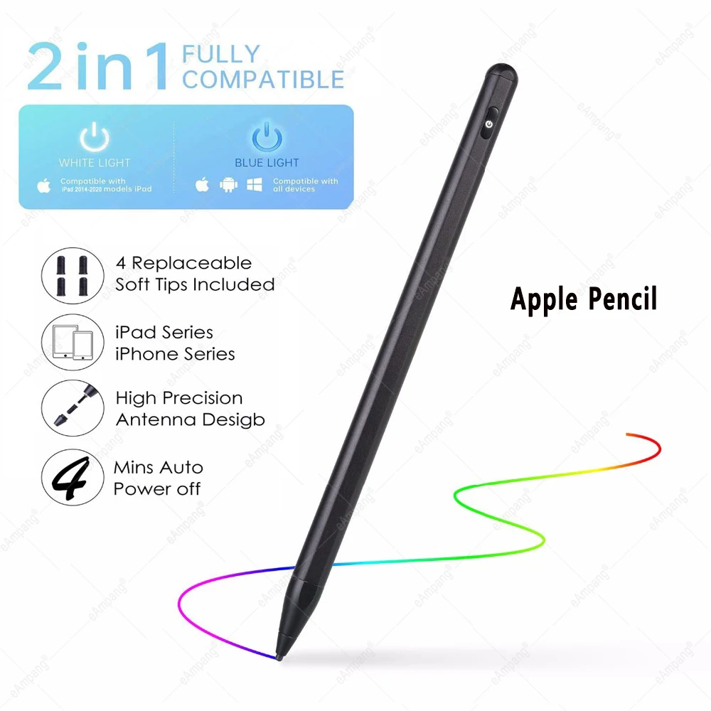 Стилус для iPad 10 2 9-го поколения Pro 9 7 Air 1 3 5 11 2021 2020 | Компьютеры и офис