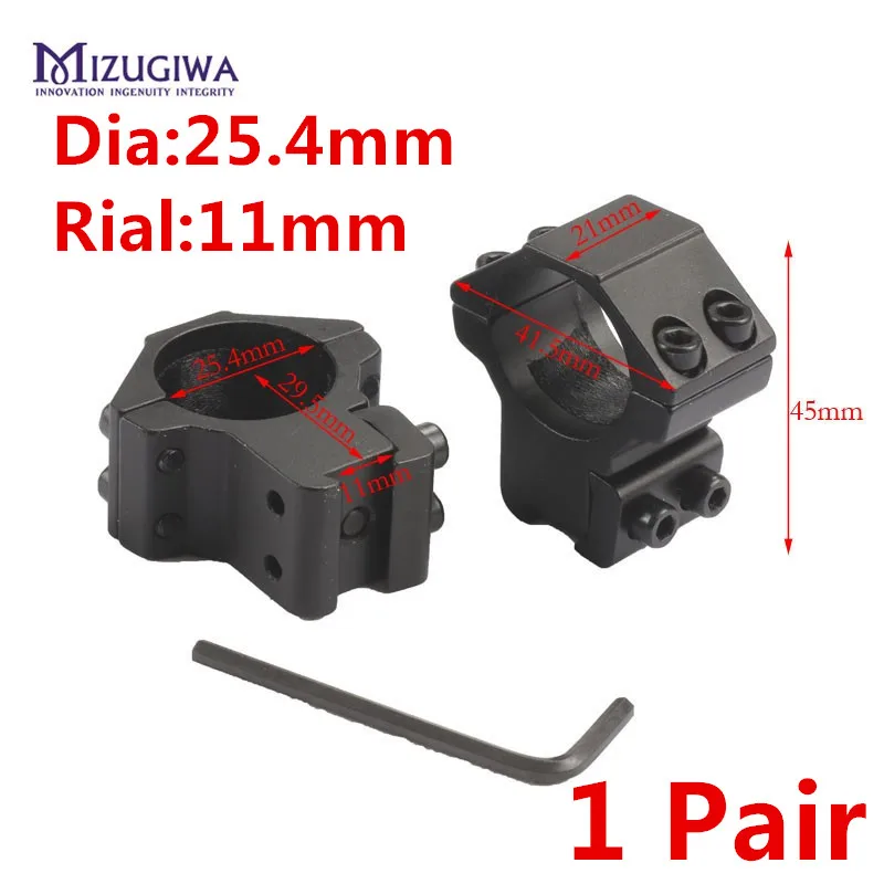 Scope Mount Rings 25.4mm 1 inch / 30mm Weaver 11mm / 20mm Picatinny Rail For Optics Sight Pistol Airsoft