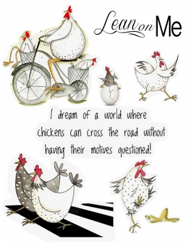 

Animal chicken Transparent Silicone Rubber Stamp and die Sheet Cling Scrapbooking DIY Cute Pattern Photo Album Stamp