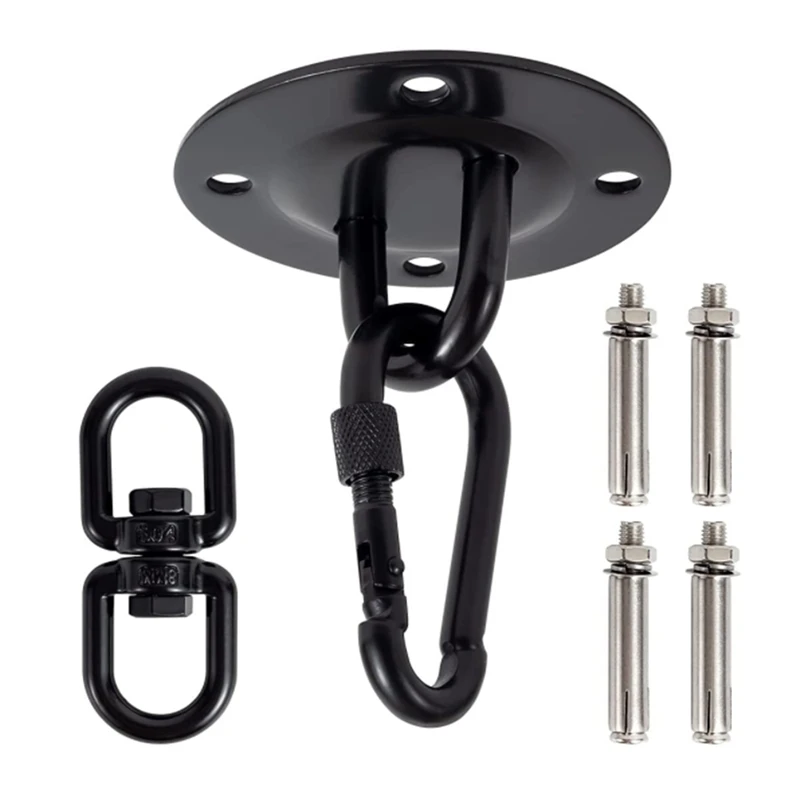 Ceiling Hook Hanging Chair Set,carabiner With Screw Lock,swivel And