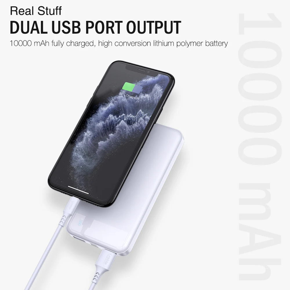 Портативное зарядное устройство 20000 мАч для iphone Samsung Xiaomi mi 9 внешний аккумулятор