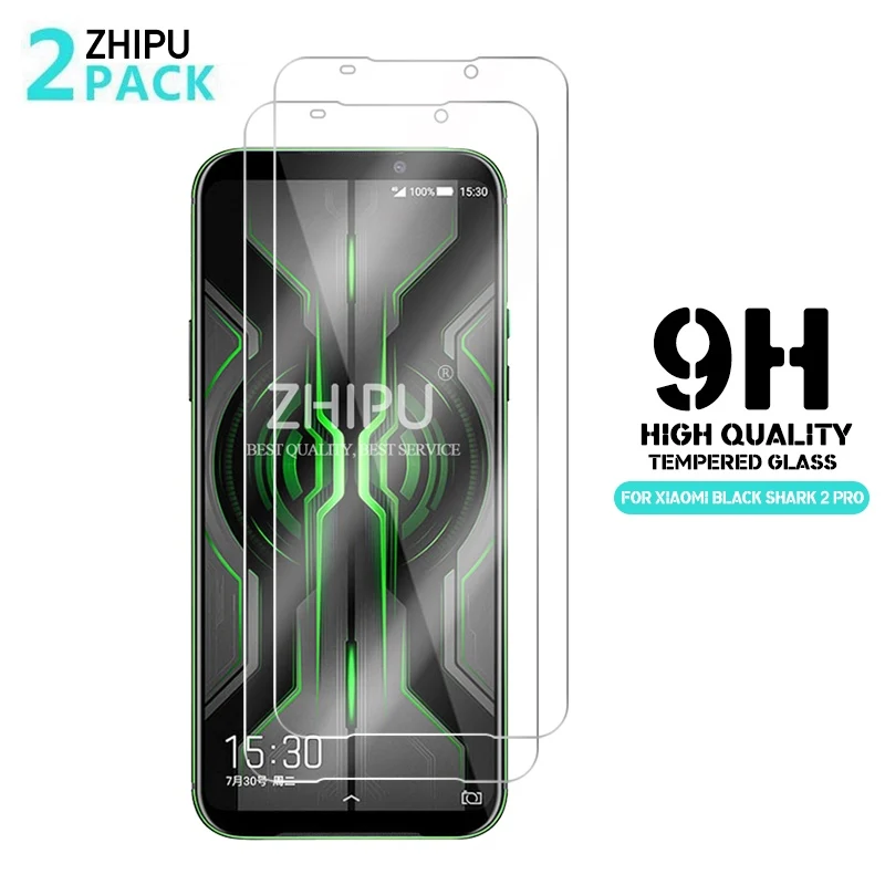 

2 Pcs Tempered Glass For Xiaomi Black Shark 2 Pro Screen Protector 2.5D 9H Tempered Glass For Black Shark 2 Pro Protective Film