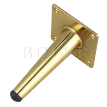 BQLZR Нержавеющая сталь Золото 12 см косая мебельная ножка для стола дивана