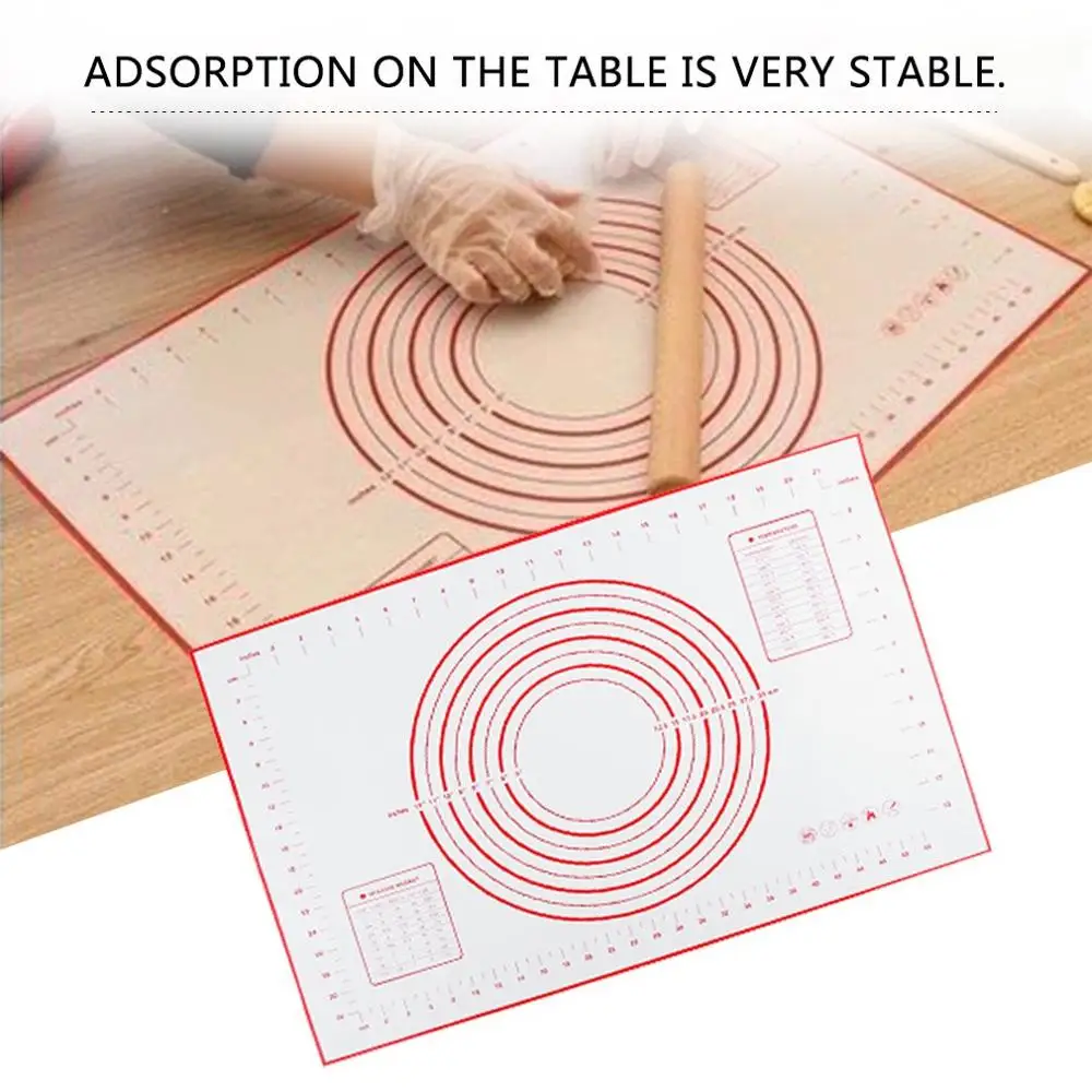 High temperature resistance Extra Large Size Platinum Silicone Dough Fondant Mat Glass Fiber Reinforced 2
