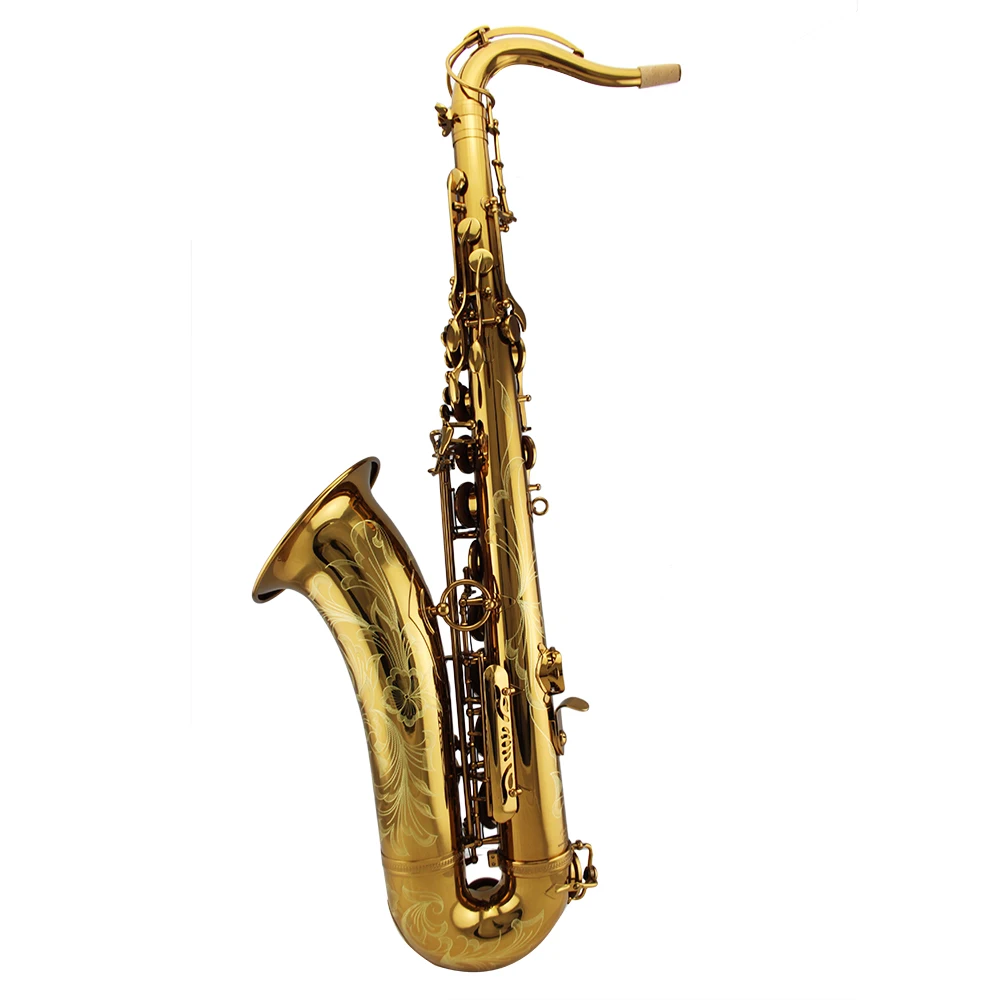 Профессиональное использование темно-золотой лак тенор саксофон