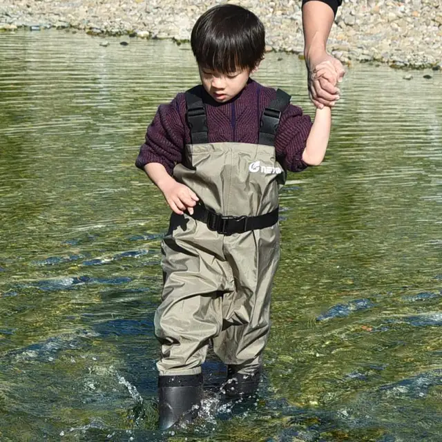 Goture 100% Waterproof Kids Wader Breathable Child Fishing Chest Waders  With Anti-Slip Sole Boots For Outdoor Sports Age 2-13 - AliExpress