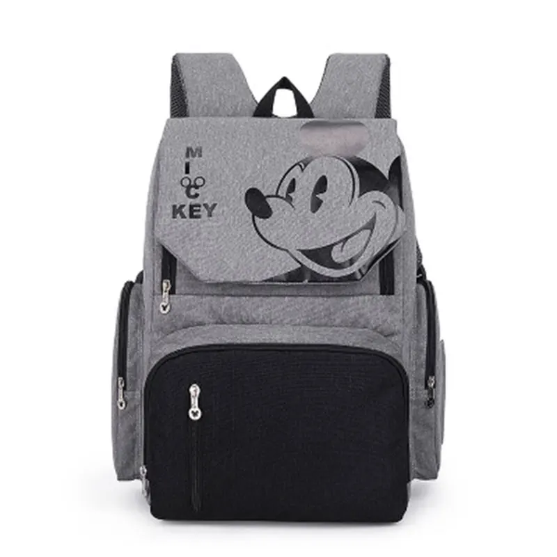 1 Disney Микки Минни Дисней Детские Мумия многофункциональные пеленки сумки Сумка для детской сменной одежды для коляска сумки подгузник сумка органайзер - Цвет: 1