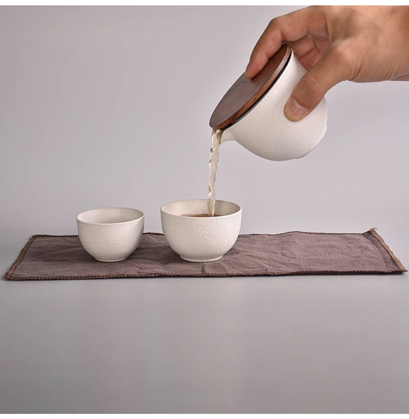 Чайная чашка кунг-фу, керамические чайные горшки, чайные чашки gaiwan, китайская чайная посуда, портативный чайный набор для путешествия с сумкой для путешествий
