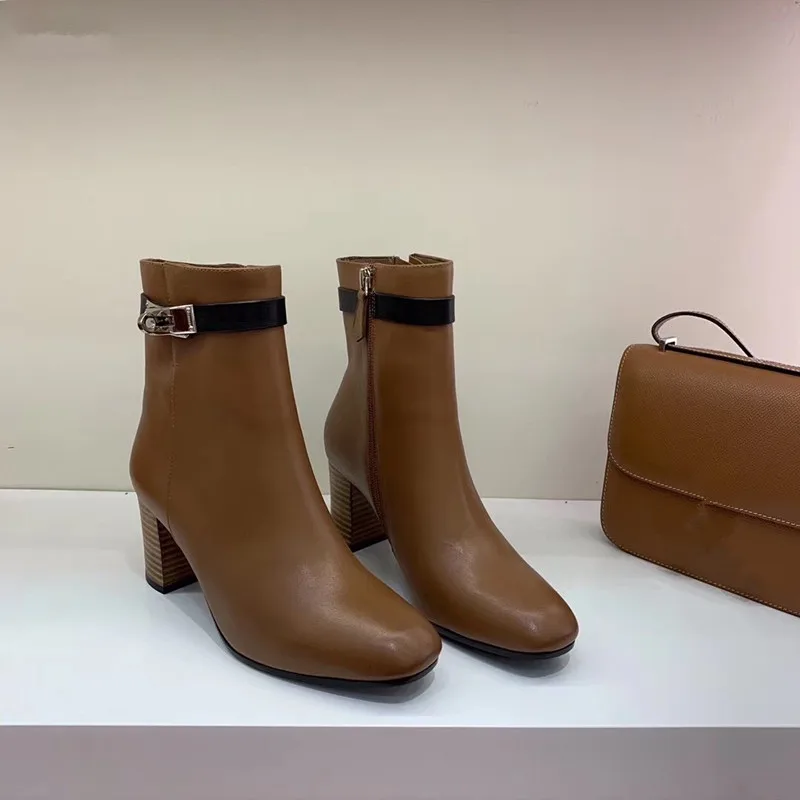 

Women's Boots 2019 Spring Autumn Fashion Lace up Woman Mid-Calf Boot Heels Autumn Boots Ladies Shoes Woman Mid-Calf Boot Shoes