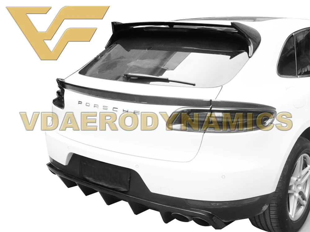 Подходит для 14-19 19-20 Porsche Macan VAD-TP задний верхний спойлер из углеродного волокна
