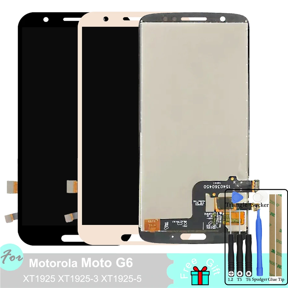 

LCD Display For Motorola Moto G6 XT1925 XT1925-3 XT1925-5 Touch Screen Digitizer Panel Replacement Parts Assembly