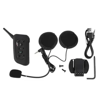 

3.5mm BT Bluetooth Motorcycle Helmet Interphone Headset Headphone 6 Riders 1200M Practical Inter Communicate Interphone