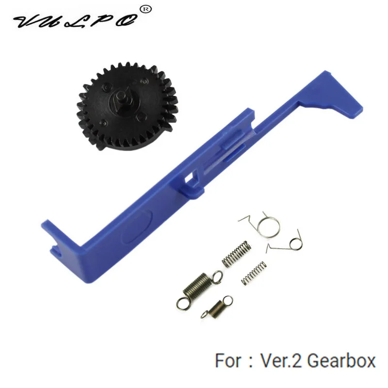 Gear Ver.2 set VULPO Tappet пластина Cyclone двойной секторный 9:1 передач для страйкбола AEG Коробка передач обновление принадлежности для охоты - Цвет: Gear Ver.2 set