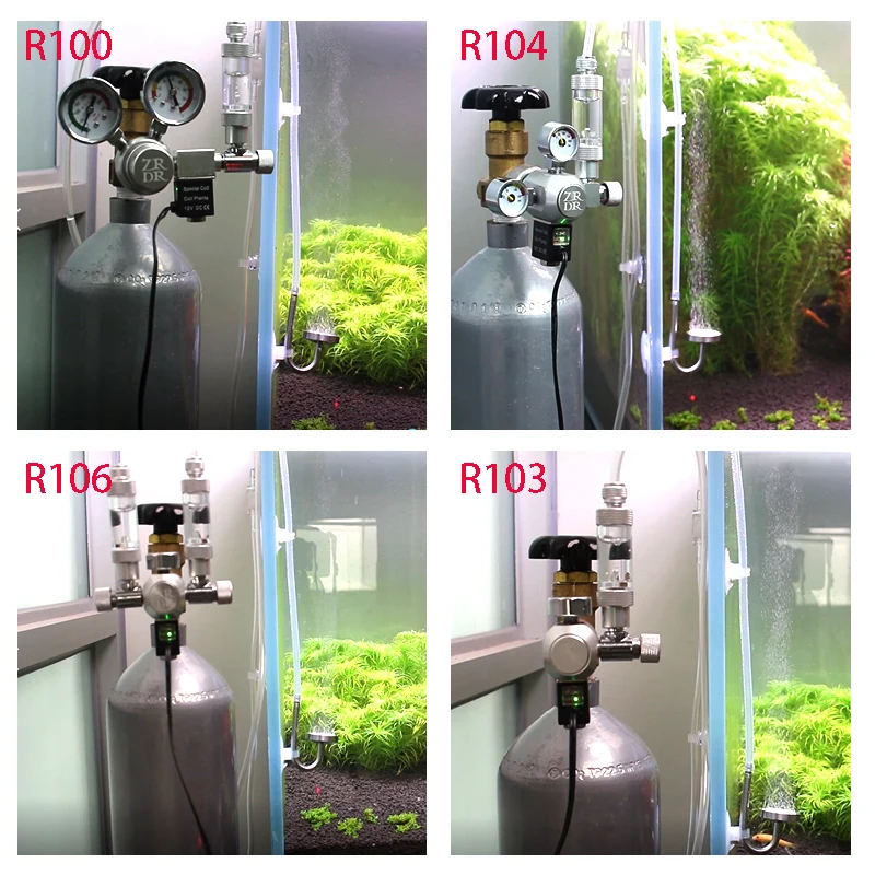 Premium Aquarium CO2 Regulator Kit with Solenoid Valve and Check Valve