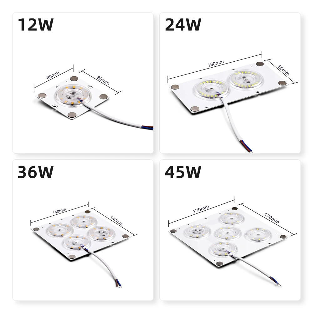 AC220V LED Modules Ceiling Lights 12W 24W 36W 45W White LED Light Source Chips Beads with Magnets for Indoor Lighting led light,led modules,led module