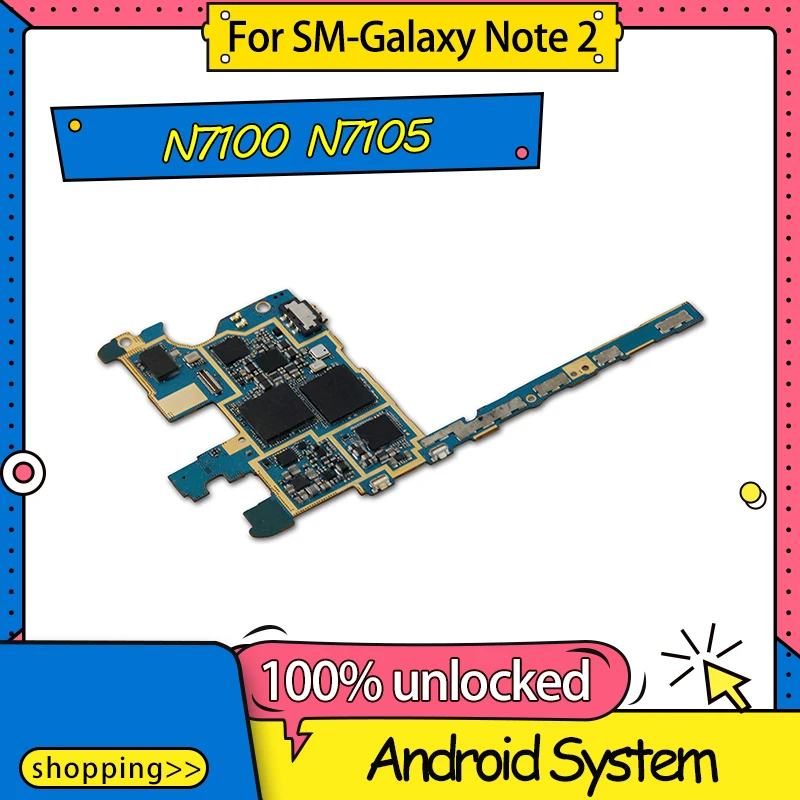 TDHHX 100% разблокированная материнская плата для Samsung Galaxy Note 2 N7100 N7105 с полными