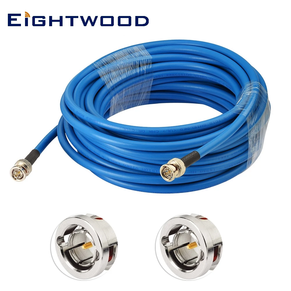 

Eightwood SDI Cable BNC Cable 3G/6G/12G (Belden 1694A),50FT,Supports HD-SDI/3G-SDI/4K/8K,SDI Video Cable Precision Video Cable