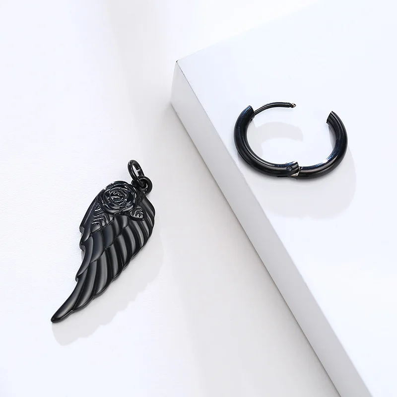 Vnox 1 pezzo orecchino a goccia con ala di piume per uomo donna, catena a  maglie in acciaio inossidabile ciondola l'accessorio dell'orecchio Punk,  gioielli da ragazzo in metallo Rock|Drop Earrings| - AliExpress