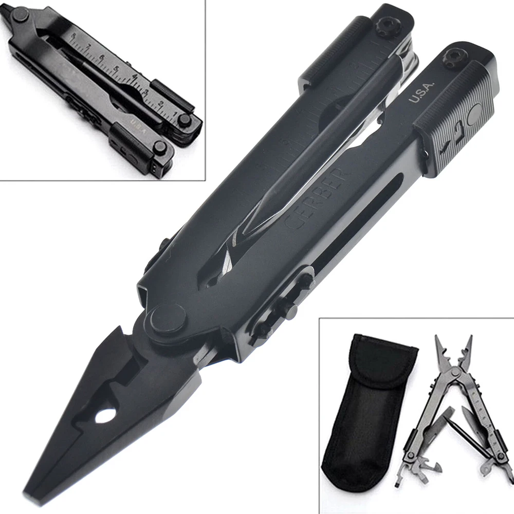 

13 IN 1 Pliers Multitool Folding Pocket EDC Camping Outdoor Survival Pliers Hunting Screwdriver Kit Bits Bottle Opener Hand Tool