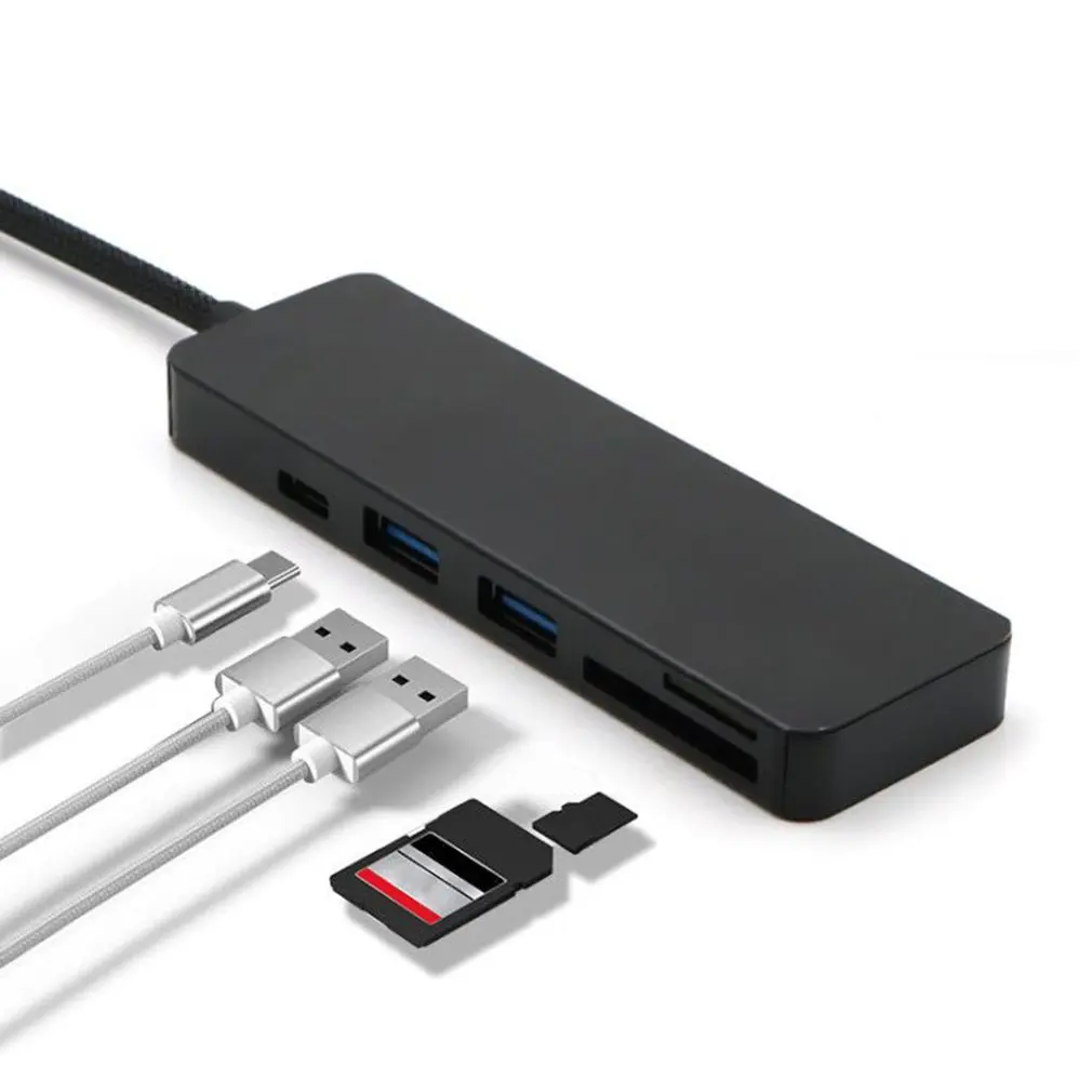 Многофункциональный USB 3,1 type-C концентратор TF кард-ридер type C к USB конвертер Высокоскоростной USB 3,0 разветвитель концентратор адаптер для Macbook