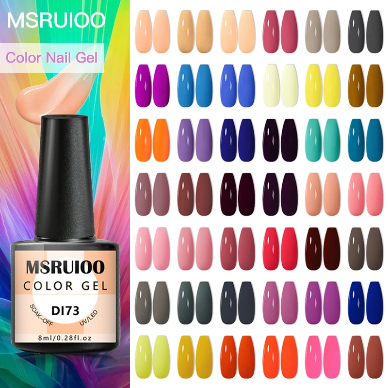 Mruioo – vernis à ongles de printemps, 8ml, hybride, Semi-Permanent, besoin d'uv, LED, couche de Base et de finition