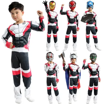 

Avengers 4 Quantum Warrior Children's Cosplay Final Battle Siamese Muscle White Robe Costume